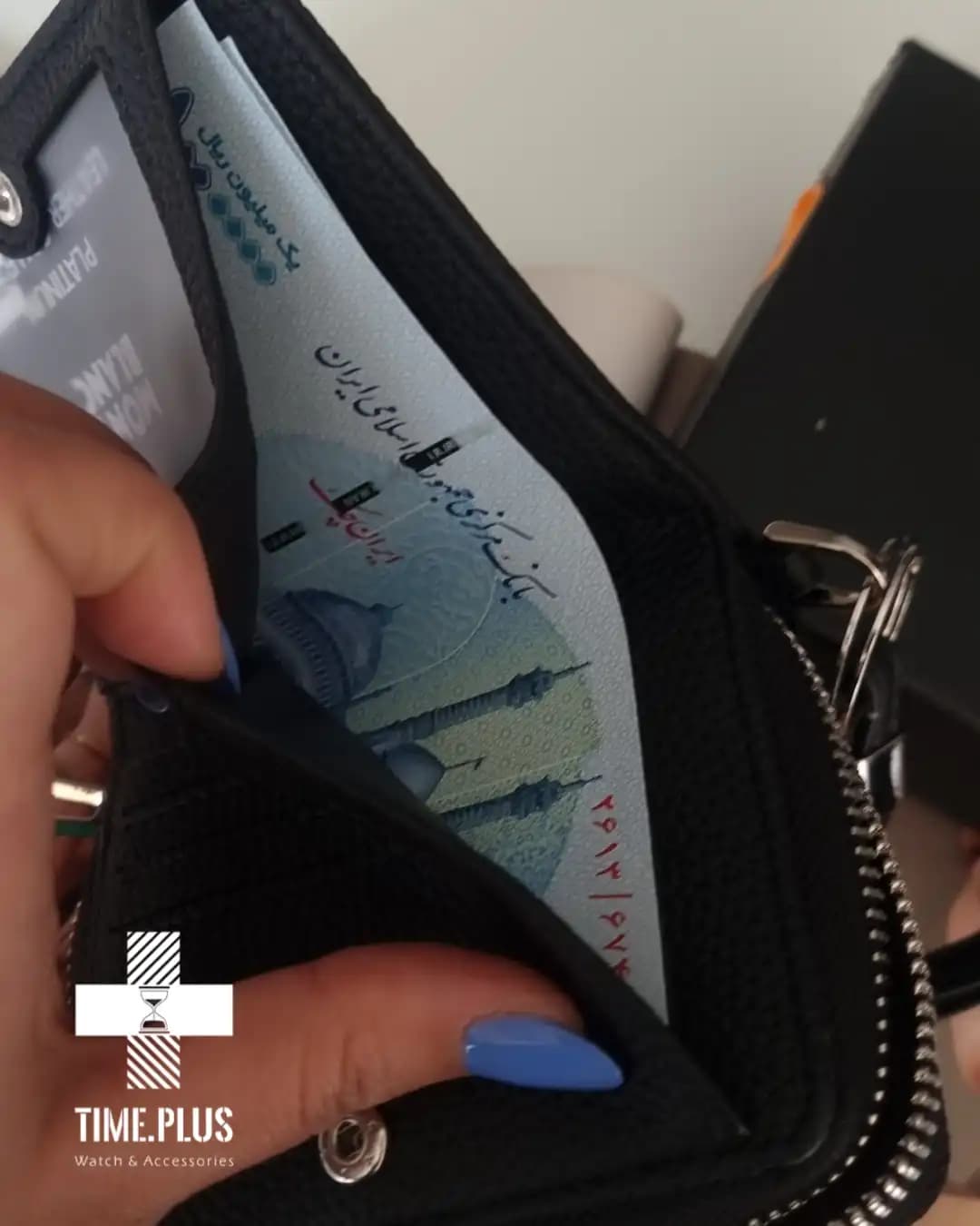 کیف پول مون بلان Floater leather Wallet — تصویر ۵
