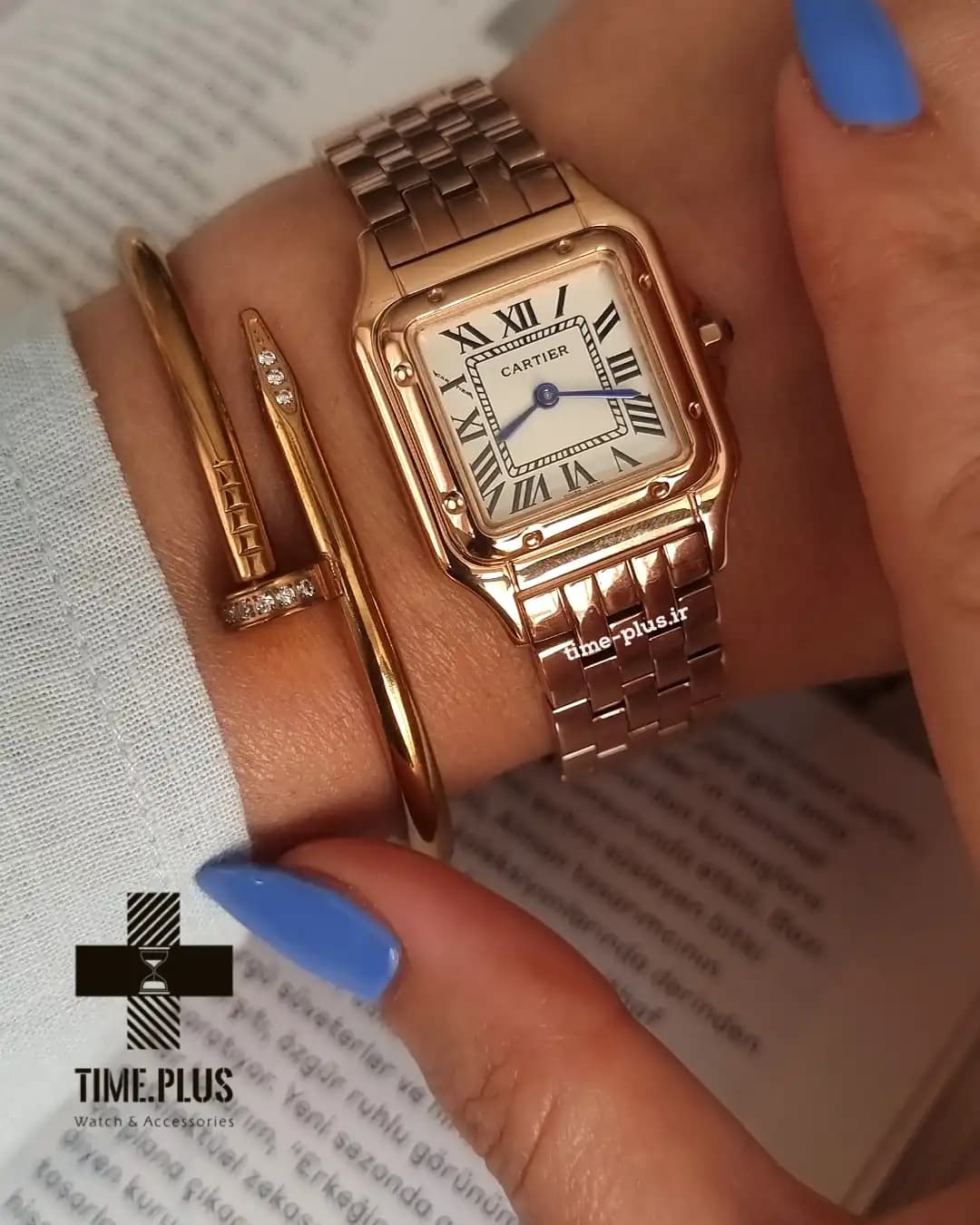ساعت کارتیر زنانه panthere rose gold — تصویر ۸