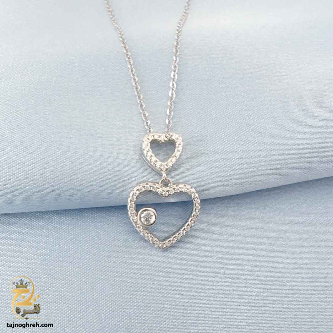 گردنبند نقره زنانه شیک طرح قلب مدل ZSW Z12