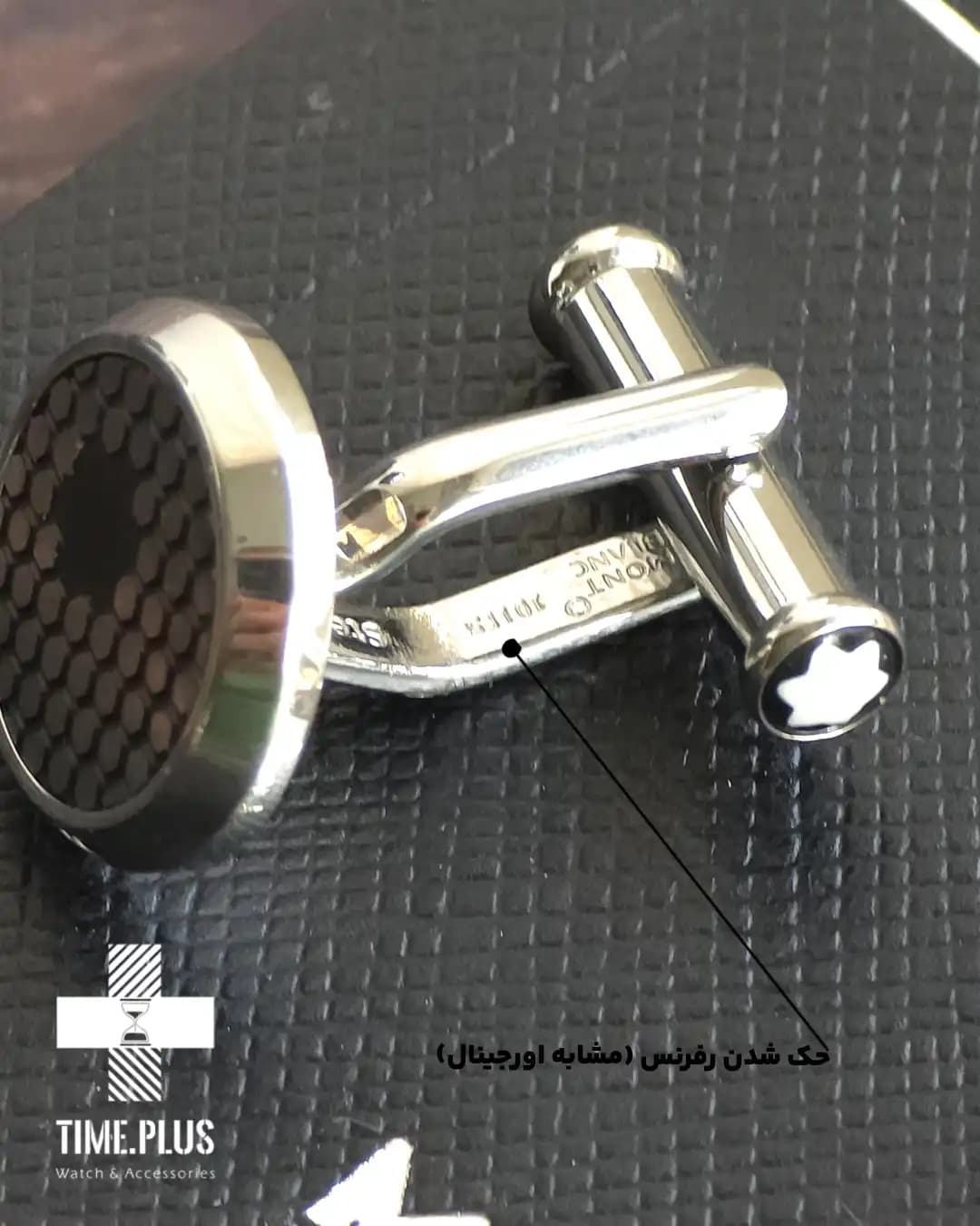 دکمه سردست مون بلان گرد کیفیت مستر Master Quality — تصویر ۴