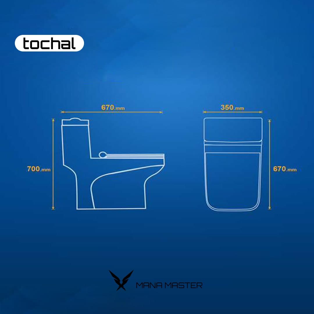 توالت فرنگی کسری مدل توچال درجه 1 — تصویر ۲
