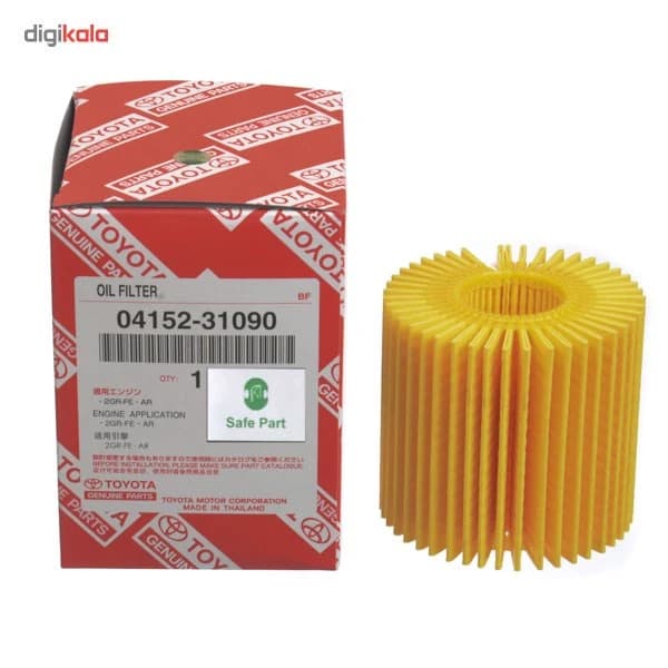 فیلتر روغن تویوتا مدل TOYOTA 04152-31090 جنیون اصلی کدB19244 — تصویر ۳