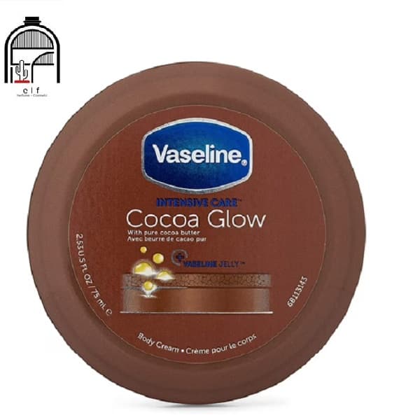 کرم بدن کره کاکائو وازلین Vaseline Intensive Care Cocoa Glow Body Cream 75ml