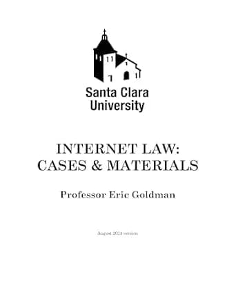 و دانلود نسخه کامل کتاب زبان اصلی Internet Law: Cases & Materials (2024 Edition) | دانلود کتاب خارجی