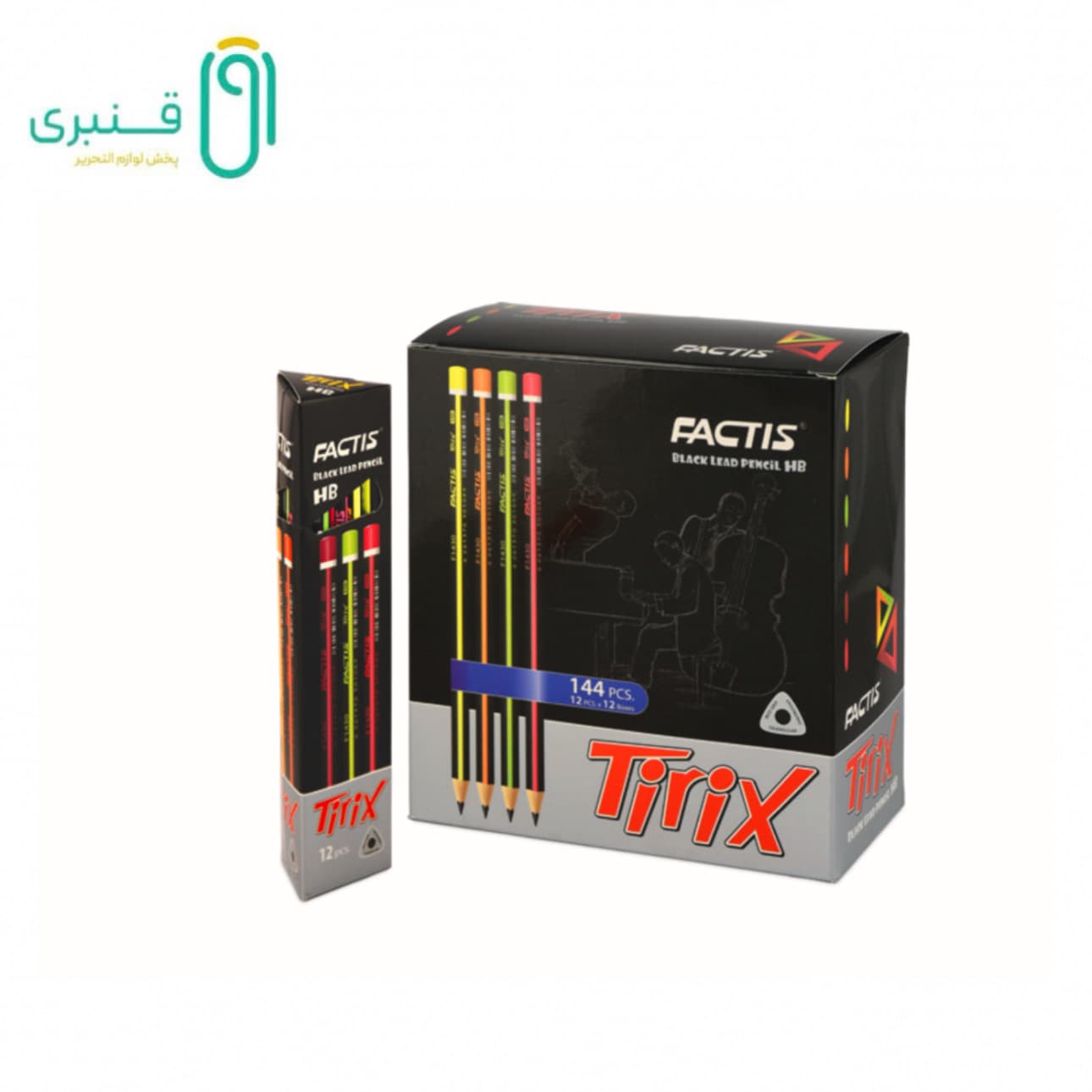 مداد مشکی سه گوش تریکس F1430 فکتیس