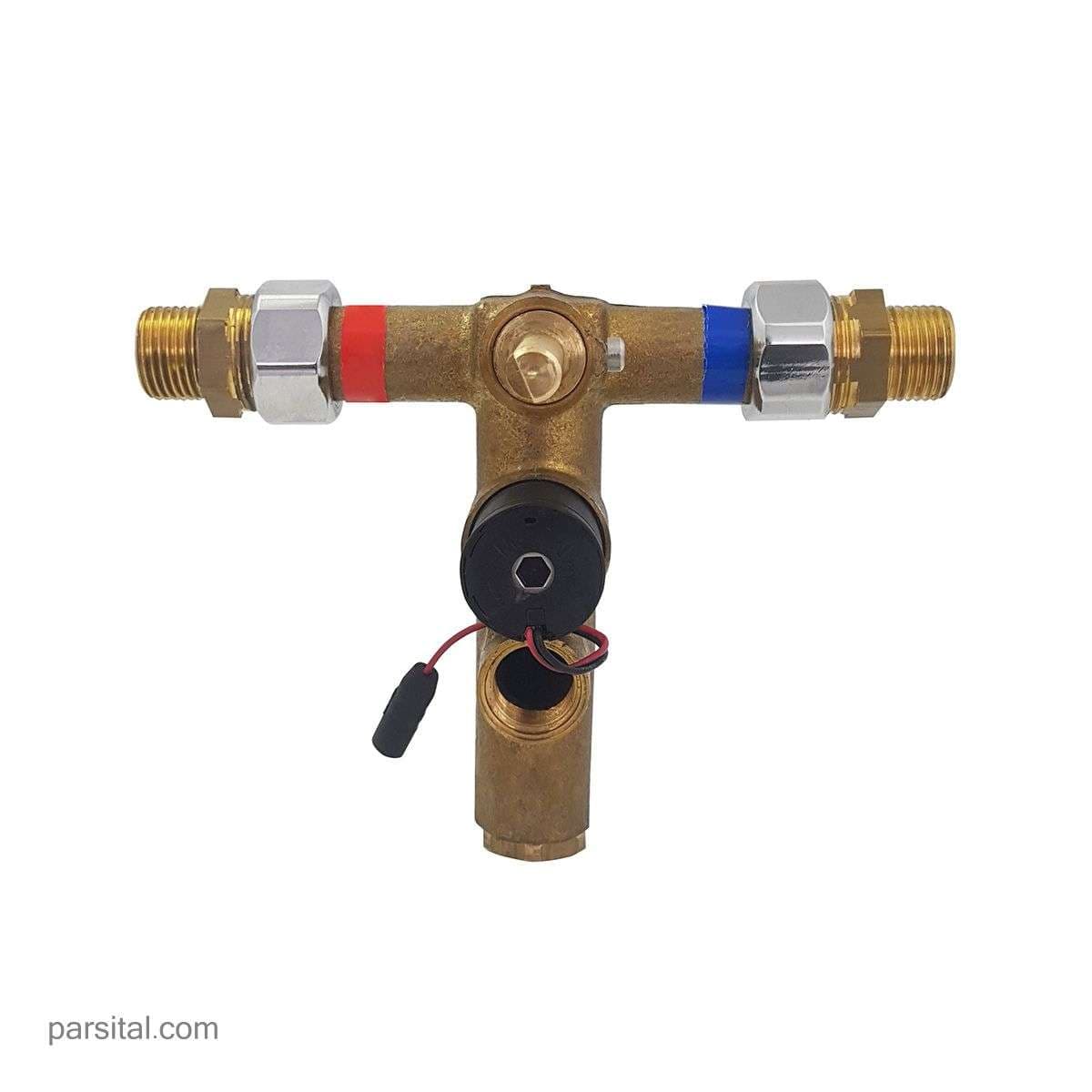 شیرمرکزی (بدنه) روشویی توکار چشمی کی دبلیو سی مدل آوا کروم — تصویر ۲