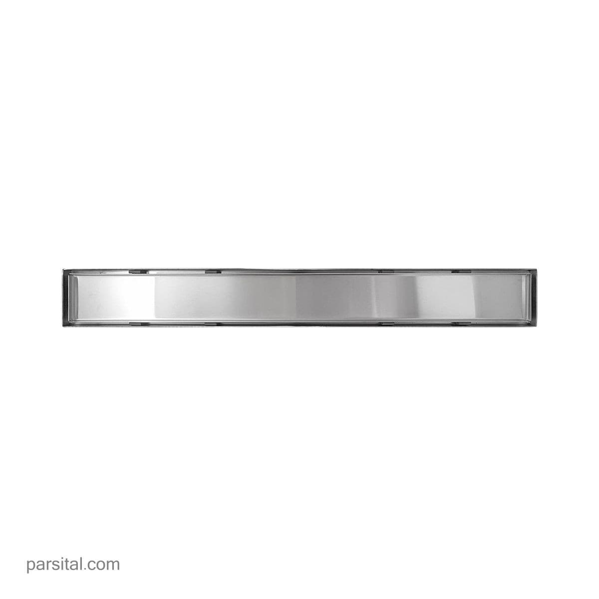 کفشور ماژین خطی 60×7 خروجی وسط استیل مات (سرامیک خور)
