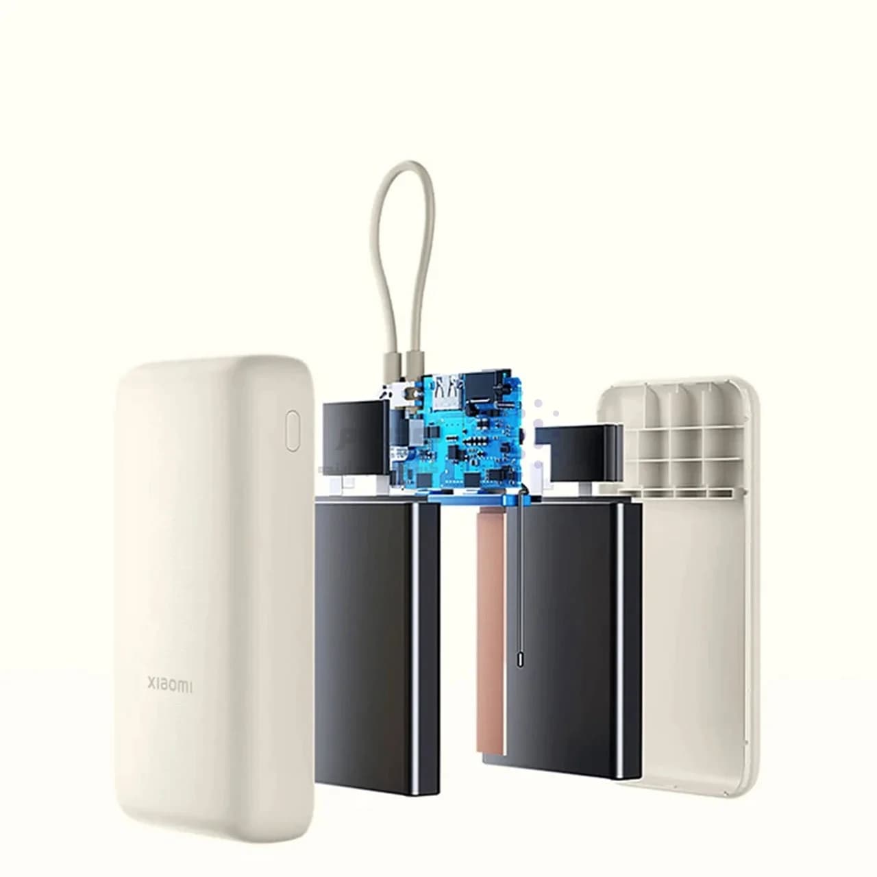 پاوربانک ( فست شارژ) Xiaomi 33W 20000mAh مدل PB2030MI – کرم – اصلی (گارانتی 18 ماهه شرکتی) — تصویر ۶