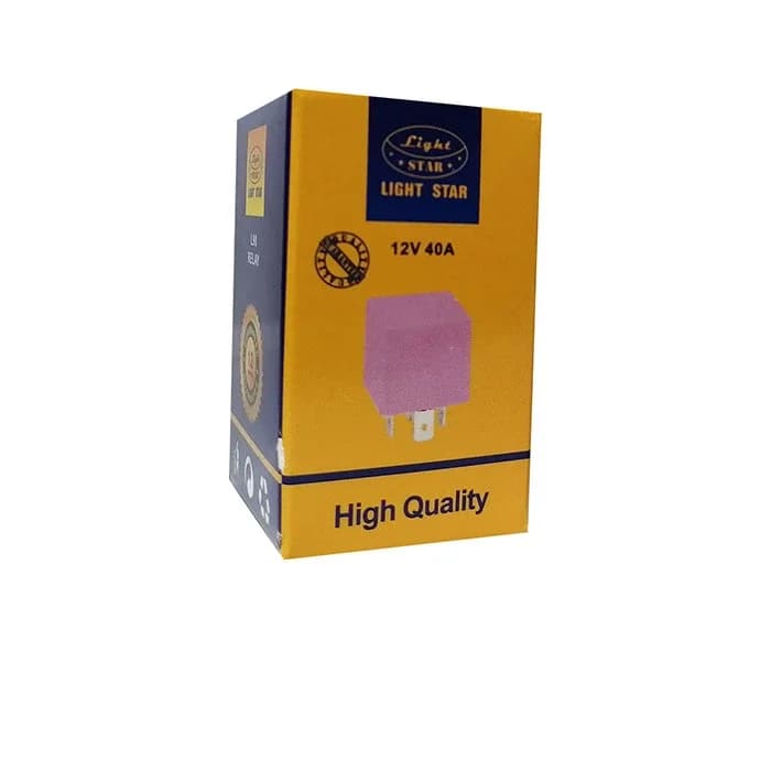 رله 4 پایه 12V-40A-4PIN صورتی (ال 90 | L90) لایت استار | LIGHT STAR — تصویر ۴