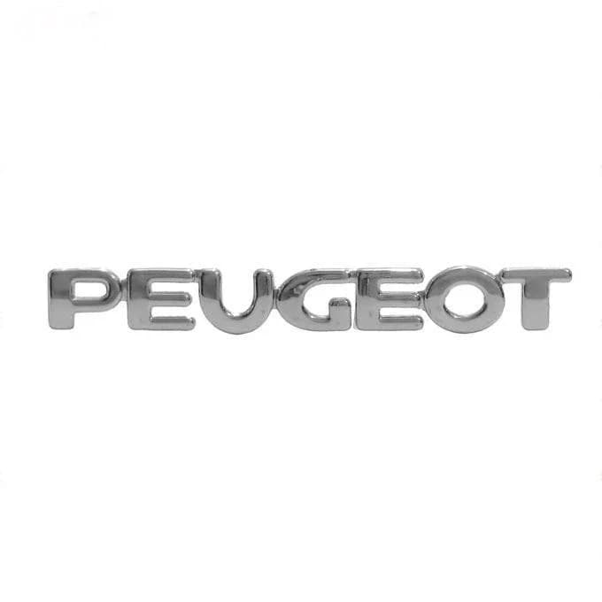 آرم (لوگو) درب صندوق عقب نوشته پژو لاتین PEUGEOT شرکت آرم سازان