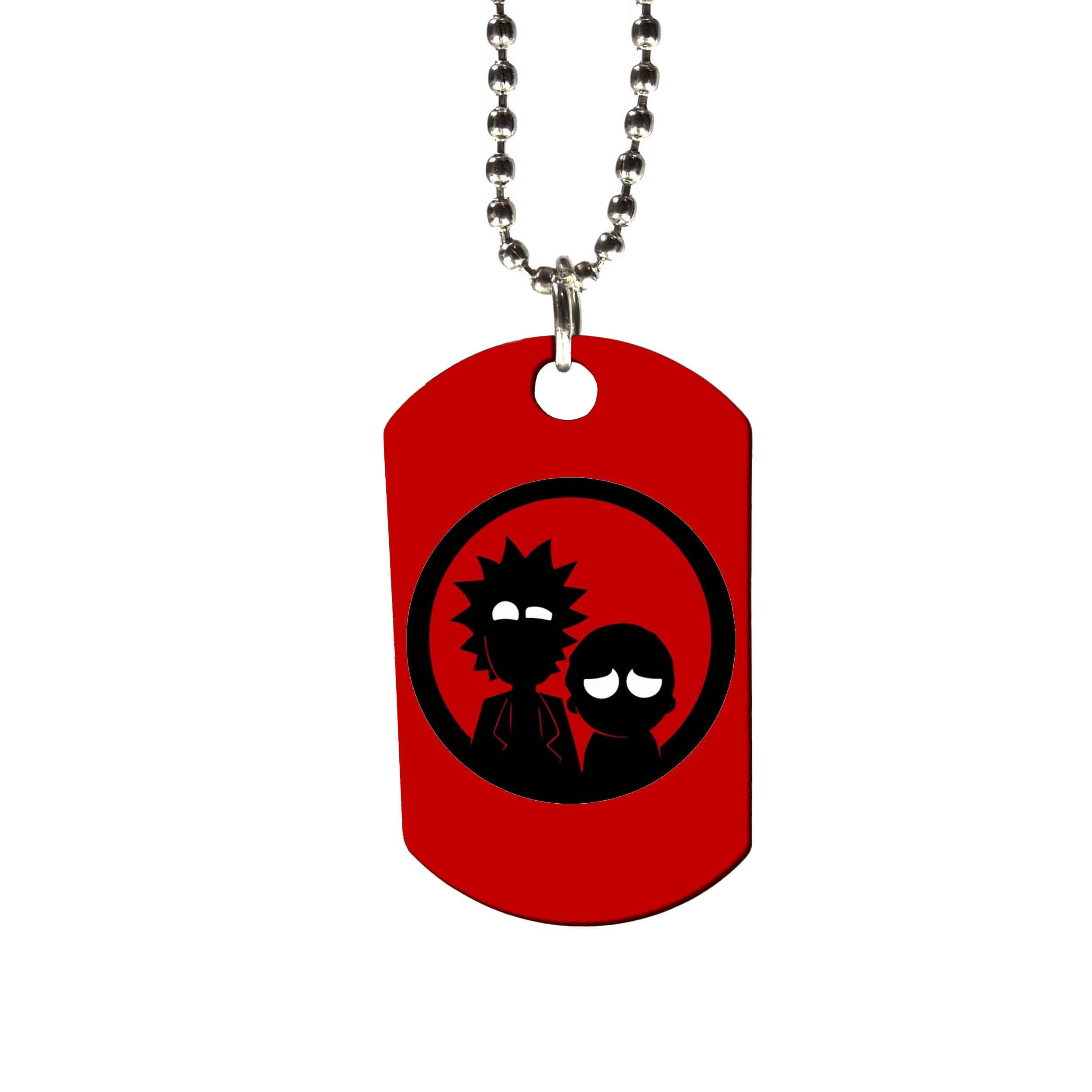 گردنبند استیل طرح Rick&Morty کد G-168