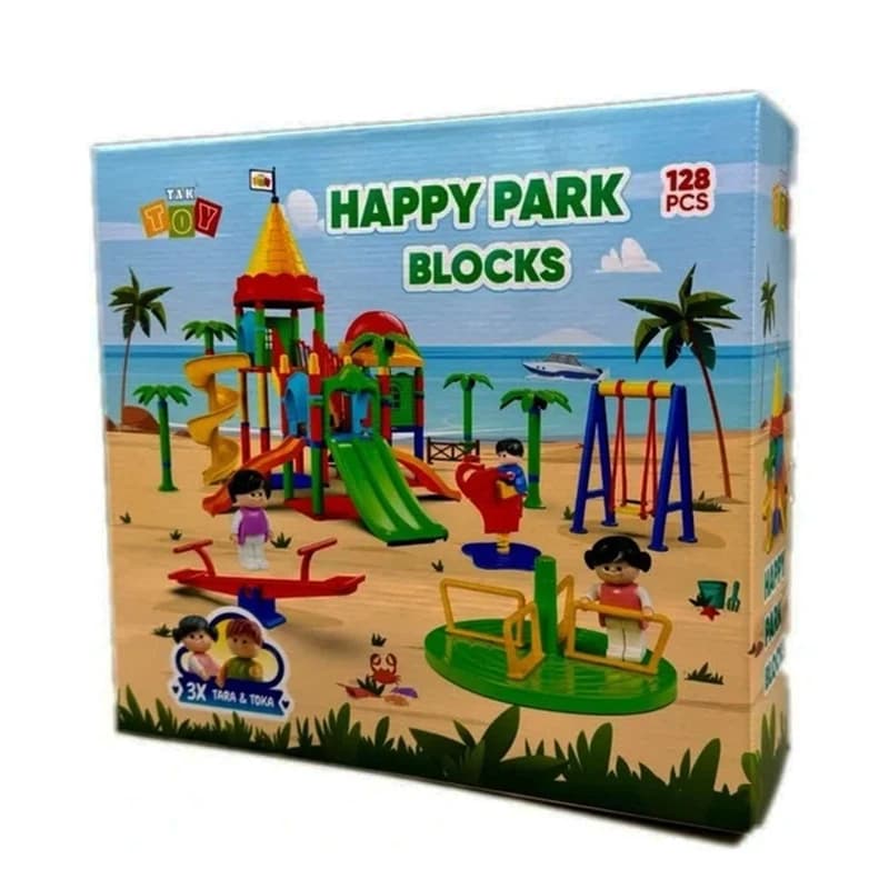 اسباب‌بازی ساختنی مدل پارک بازی / Happy Park Blocks قطعه 128 — تصویر ۲