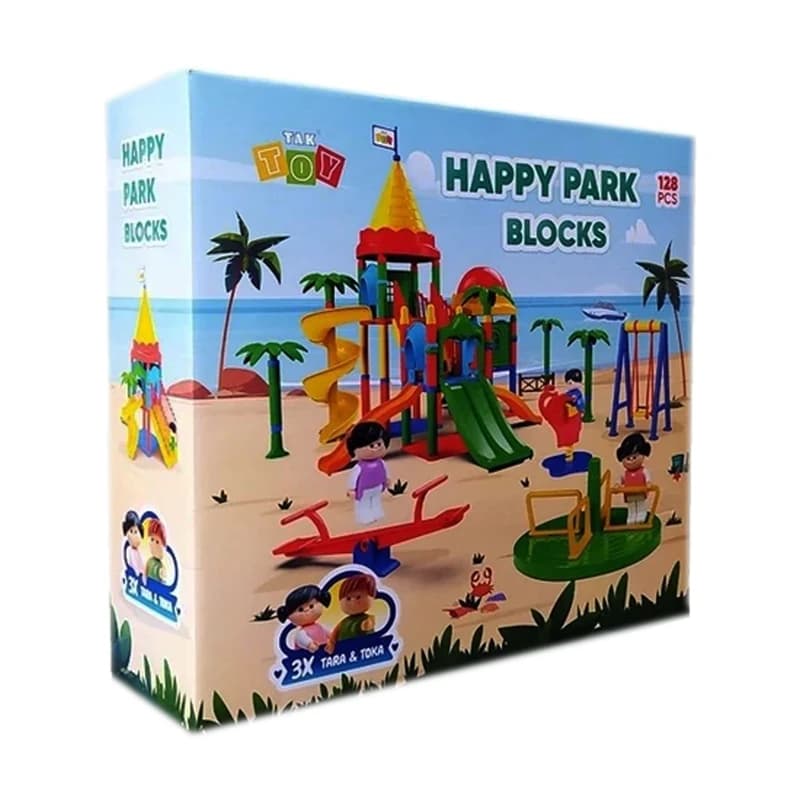 اسباب‌بازی ساختنی مدل پارک بازی / Happy Park Blocks قطعه 128