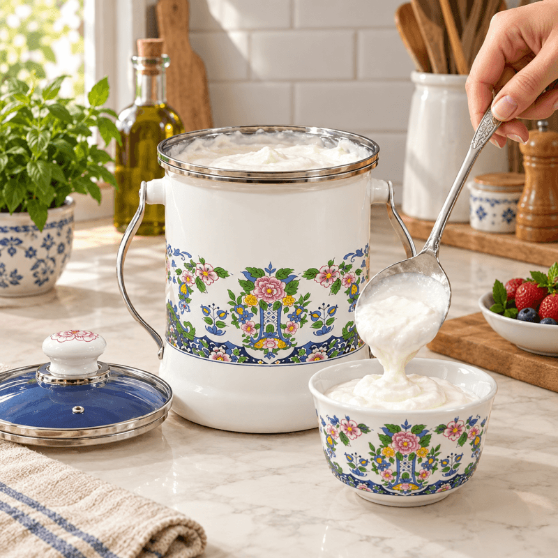 دبه روغن 3 لیتری لعابی روس الیت 7699 — تصویر ۴