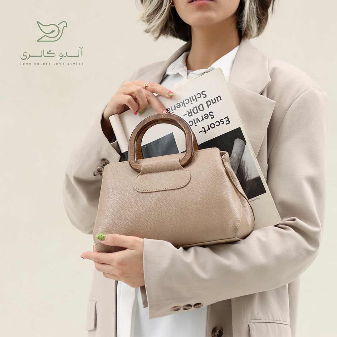 کیف دسته چوبی مالینا — تصویر ۵