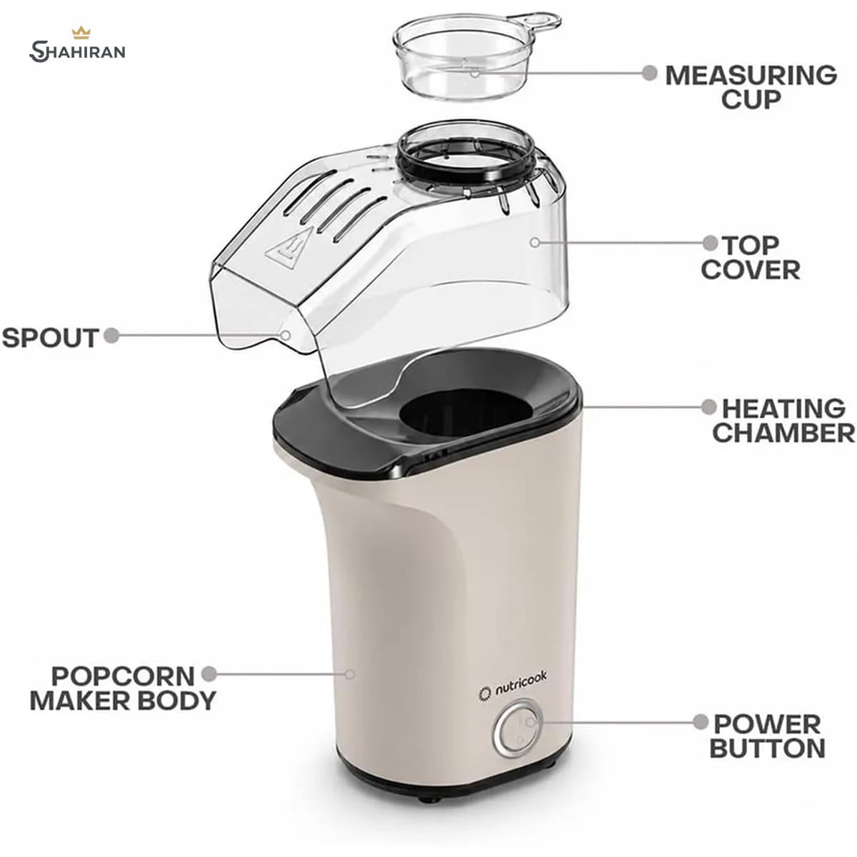 پاپ کورن ساز نوتریکوک مدل NC-PM150BG — تصویر ۲