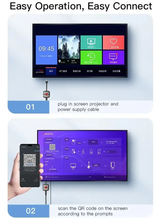دانگل یسیدو HDMI مدل Yesido TV10 5G — تصویر ۴