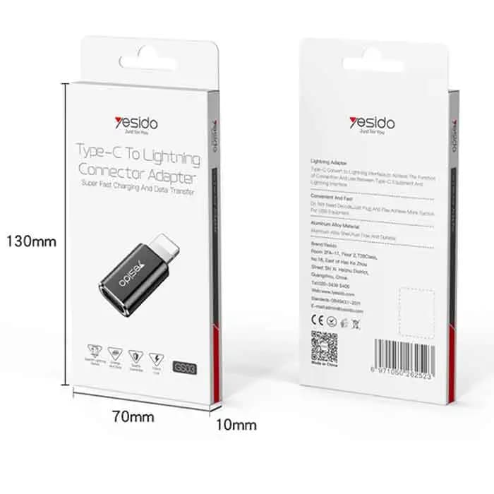 تبدیل یسیدو Yesido GS03 Type-C/Lightning — تصویر ۵