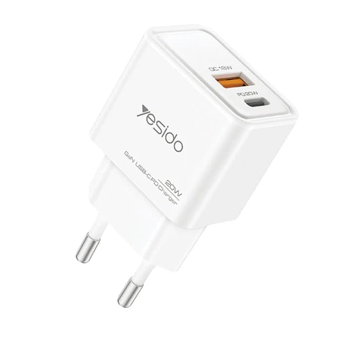شارژر فست یسیدو Yesido YC61 2Port 3A QC PD 20W — تصویر ۲