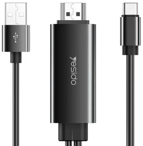 کابل HDMI تبدیل USB-C به USB یسیدو YESIDO HM03 طول 1.8 متر