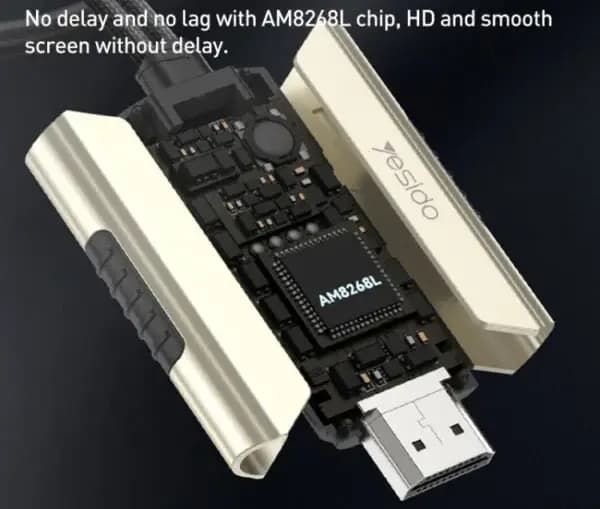 کابل تبدیل Yesido HM14 Lightning MicroUSB Type-C to HDMI — تصویر ۳