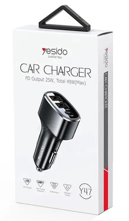 شارژر فندکی یسیدو مدل YESIDO Y47 26W — تصویر ۴