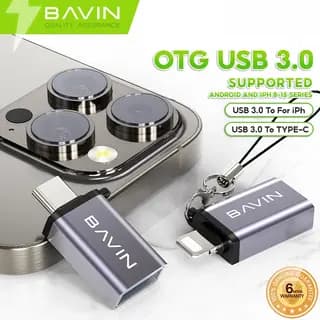 تبدیل فست usbبه لایتنینگ باوین BAVIN OTG 07 — تصویر ۲