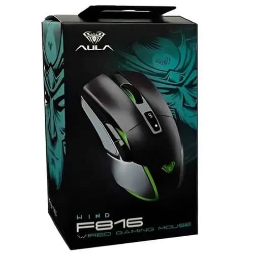 موس سیم دار گیمینگ آئولا AULA F816 با یکسال گارانتی — تصویر ۳