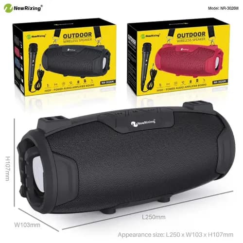 اسپیکر بلوتوثی نیوریکسینگ مدل NEW RIXING NR-3026M — تصویر ۳