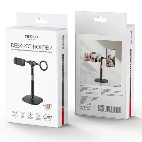 پایه نگهدارنده هولدر رومیزی موبایل یسیدو YESIDO C297 — تصویر ۳