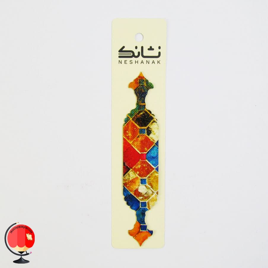 نشانگر کتاب چوبی طرح اسلیمی نشانک