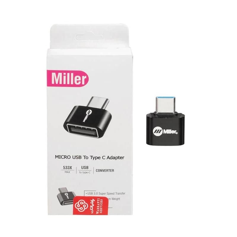 تبدیل USB-A Female به Type-C Male میلر مدل MO-203