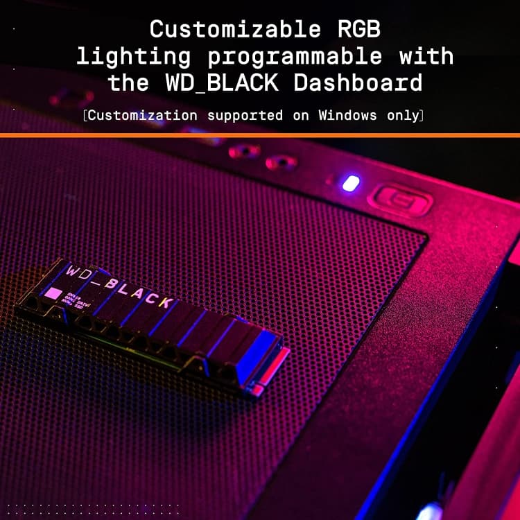 حافظه اس اس دی NVMe™ وسترن دیجیتال / WD مشکی SN850 — تصویر ۴