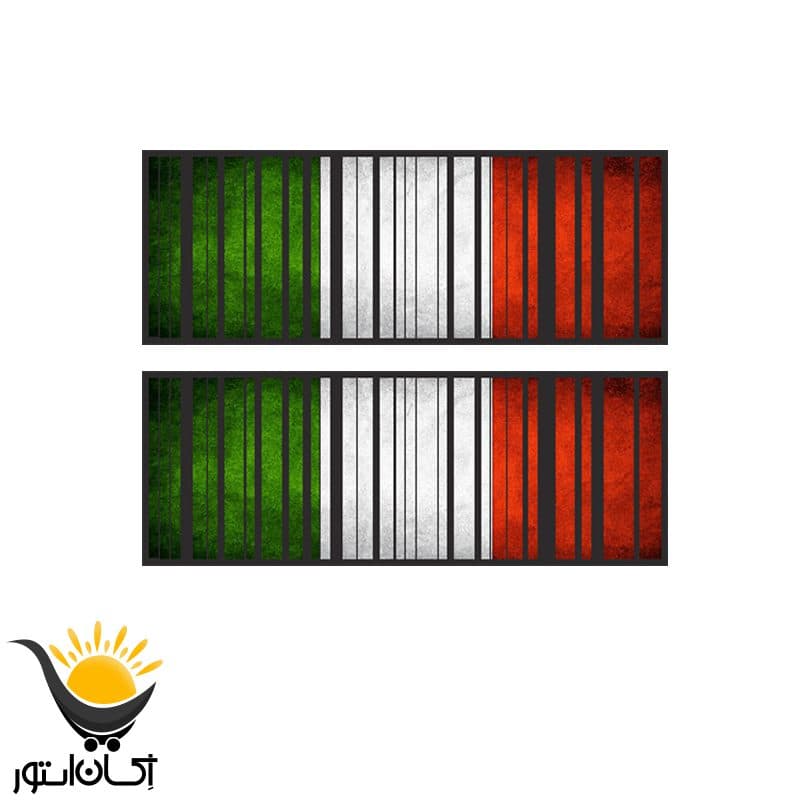 برچسب لچکی خودرو طرح ایتالیا Italy