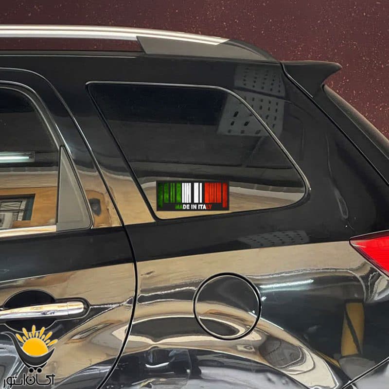 برچسب لچکی خودرو طرح ایتالیا Italy — تصویر ۳