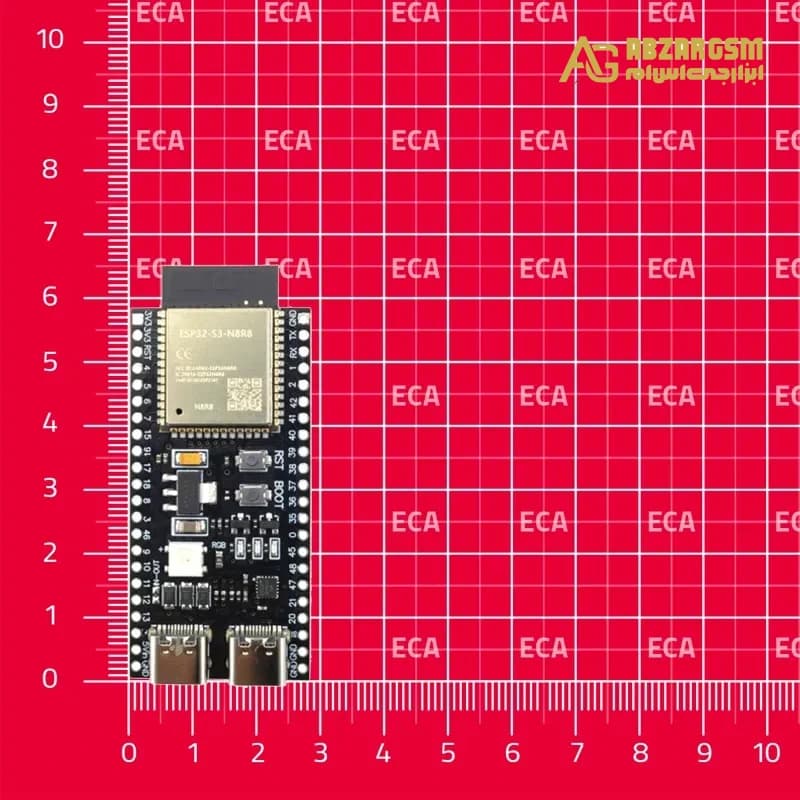 برد توسعه ESP32-S3-N8R8 دارای کانکتور USB Type-C — تصویر ۴