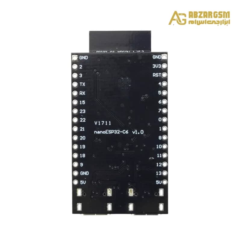 برد توسعه ESP32-C6-N16 دارای کانکتور USB Type-C — تصویر ۲