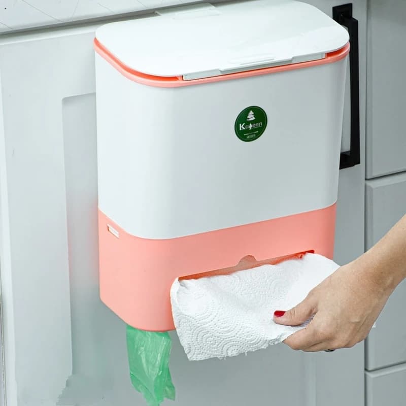 سطل زباله کابینتی کاجین مدل چندکاره کد k-590 — تصویر ۳