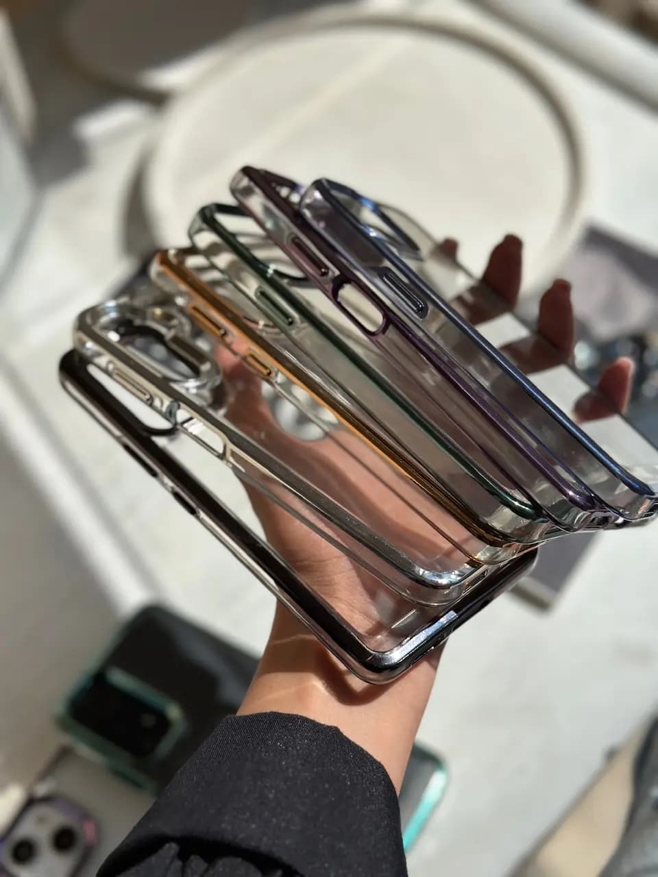 قاب الکتروپلیتینگ پشت شفاف (کدC1409) — تصویر ۲