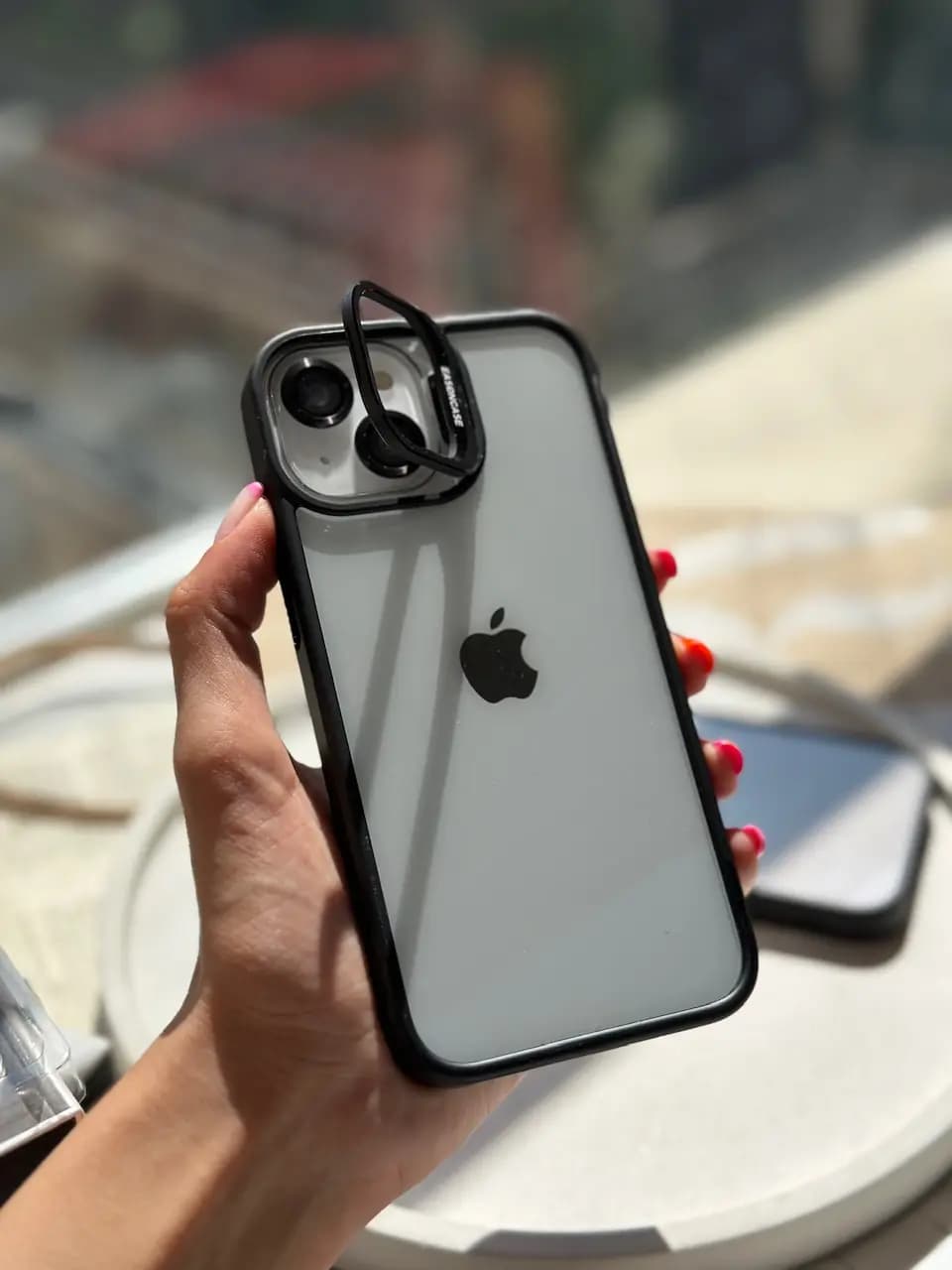 قاب Black Eason Case همراه با محافظ لنز رینگی — تصویر ۳