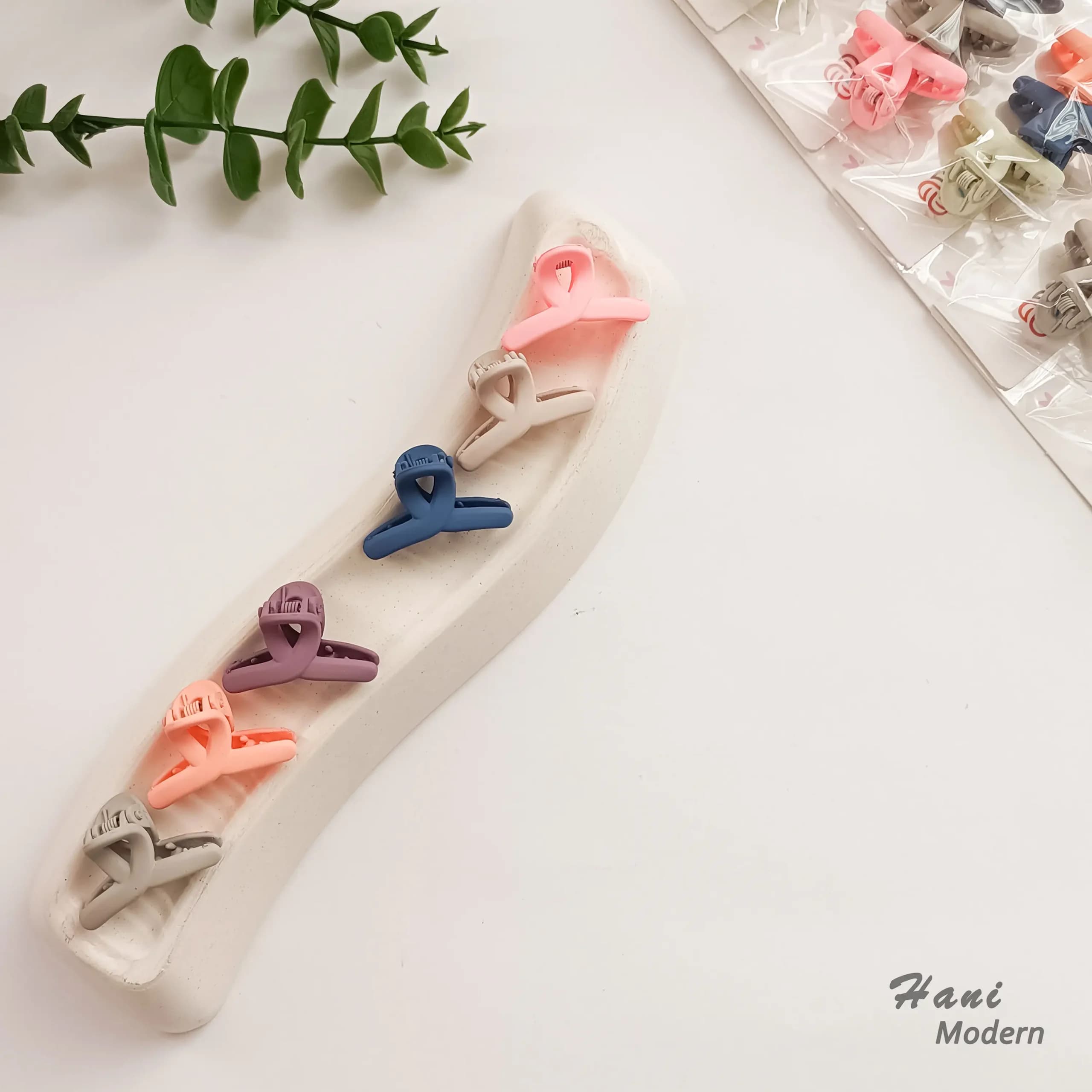 مینی کلپیس شمعی روبانی (پک 3 عددی)
