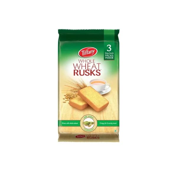 نان تست سوخاری تيفانی TIFFANYهل و گندم 280 گرم مدل Wheat Rusk