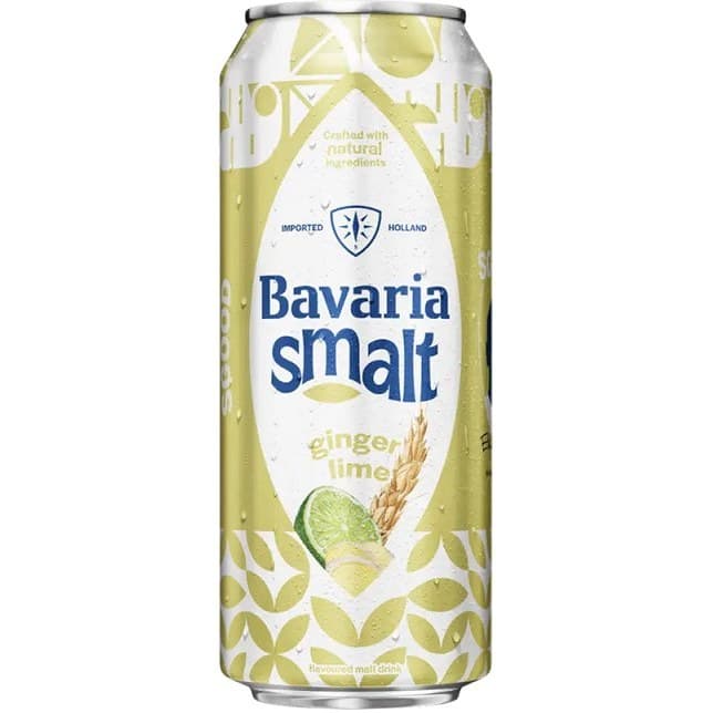 BAVARIA SMALT- آبجو مالت بدون الکل با طعم لیمو زنجبیل 300 میل