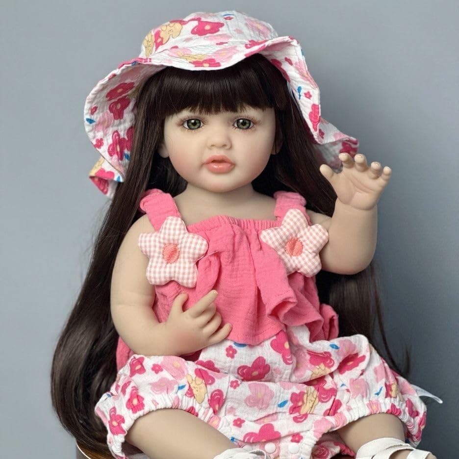 عروسک نوزاد رِبُرن نانو کلاسیک 22 اینچی – عروسک دختر نرم با سیلیکون کامل — تصویر ۳