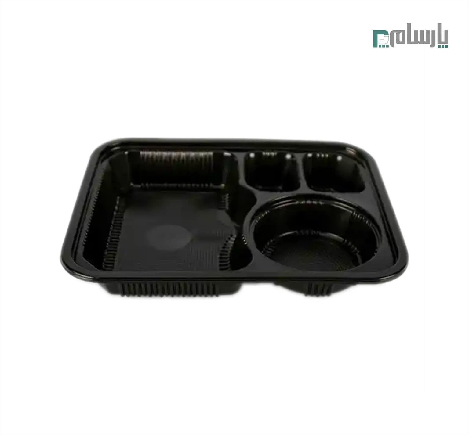 ظرف یکبار مصرف 4 خانه مشکی کد 402 مهرپارسا