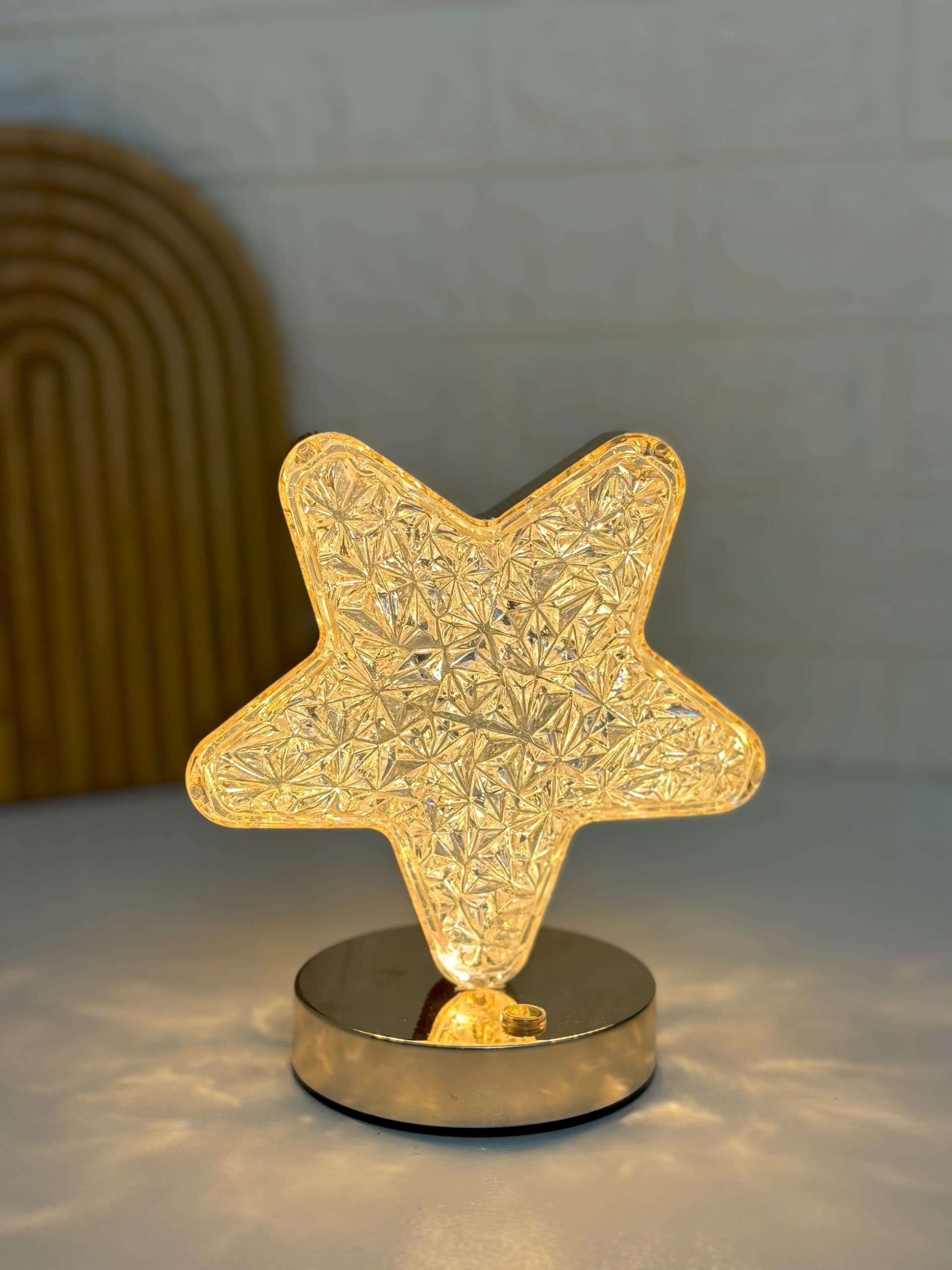 چراغ خواب لمسی طرح ستاره رومیزی