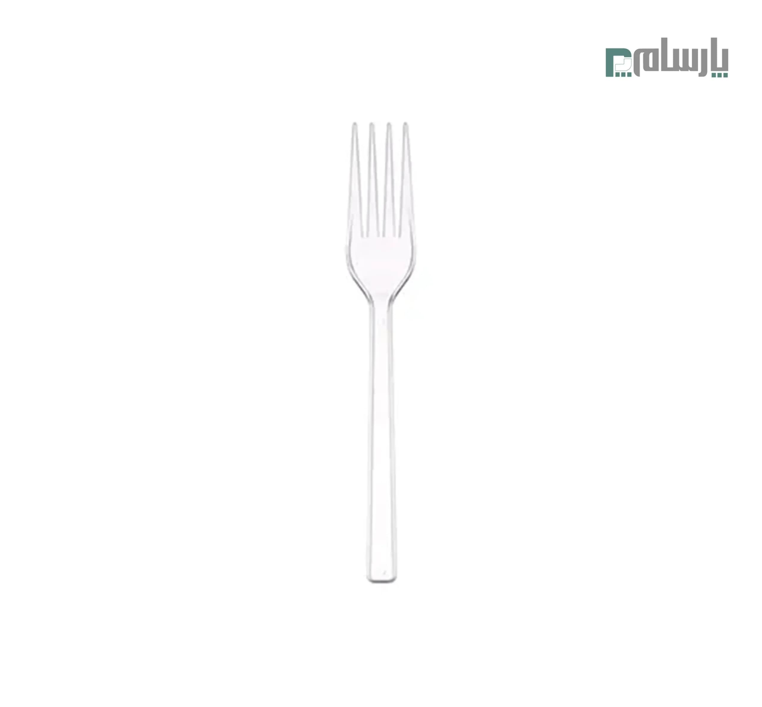 چنگال یکبار مصرف مدل لوكس شفاف