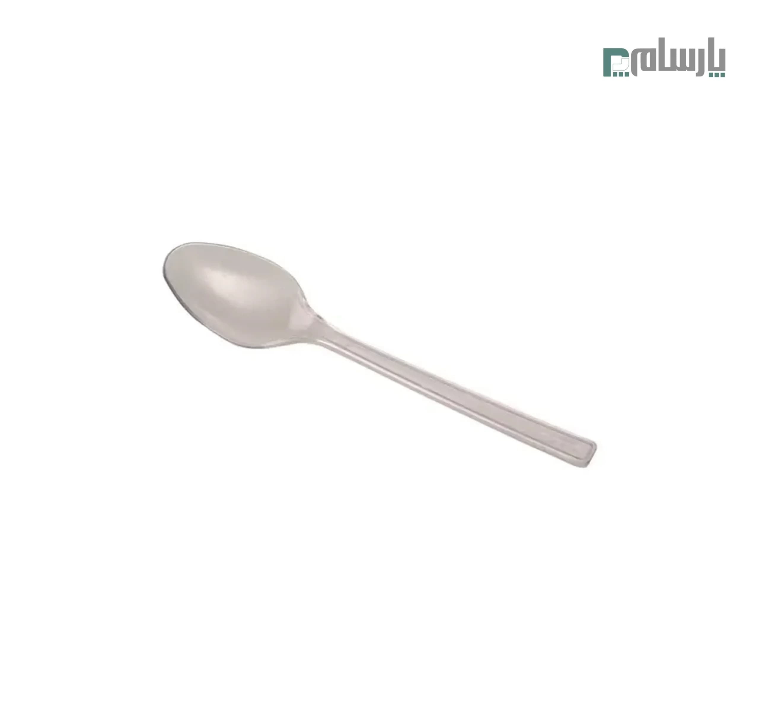 قاشق یکبار مصرف مدل لوكس شفاف