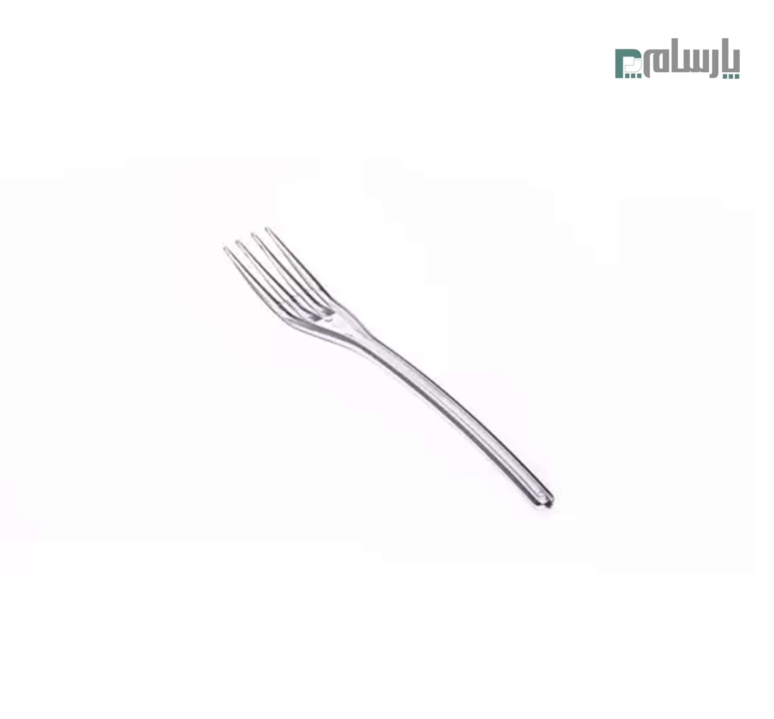 چنگال یکبار مصرف مدل موج شفاف