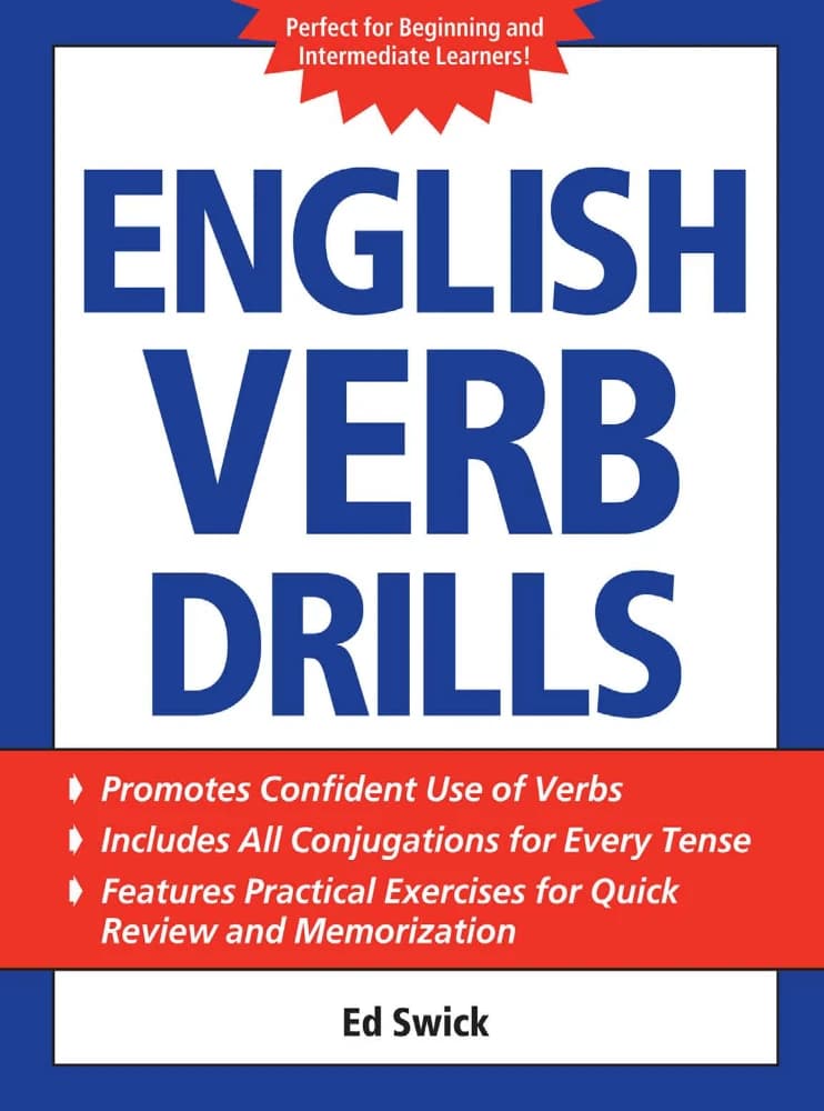 کتاب English Verb Drills (تمرینات فشرده افعال انگلیسی) نسخه انگلیسی PDF